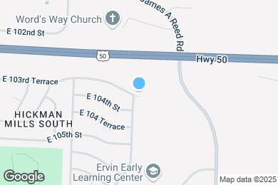 Map image of the property - 8500 E 103rd Terrace