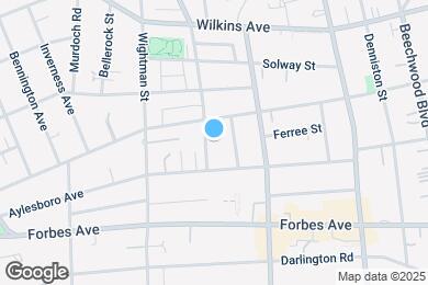 Map image of the property - 1525 S Negley Ave
