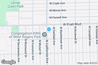 Map image of the property - 6727 N California Ave