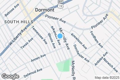 Map image of the property - 1230 Arkansas Ave