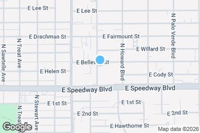 Map image of the property - 3206 E Bellevue St