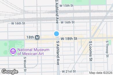 Map image of the property - 1724 S Ashland Ave