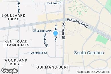 Map image of the property - 1130 Carlton Ave