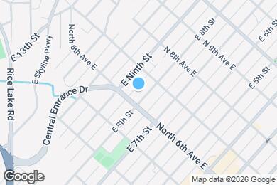 Map image of the property - 613 E 8th St