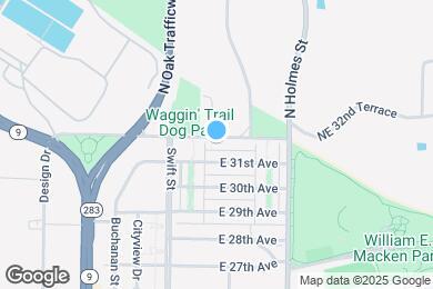 Map image of the property - 405 E 32nd Ave