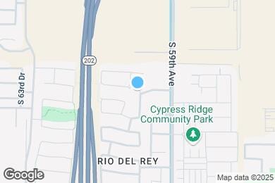 Map image of the property - 6003 W Warner St