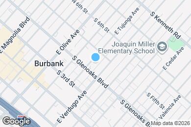 Map image of the property - 434 E Tujunga Ave