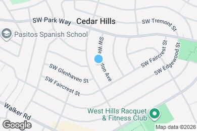 Map image of the property - 1825 SW Wellington Ave