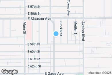 Map image of the property - 5922 S San Pedro St