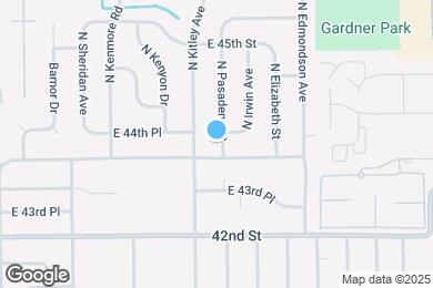 Map image of the property - 4320 N Pasadena St