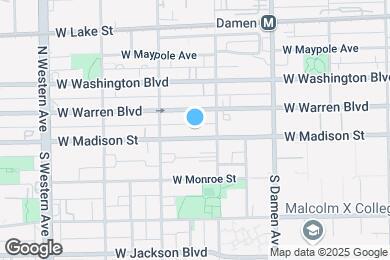 Map image of the property - 2122 W Madison St