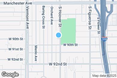 Map image of the property - 8927 S Hoover St