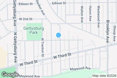 Map image of the property - 710 W Fairview Ave