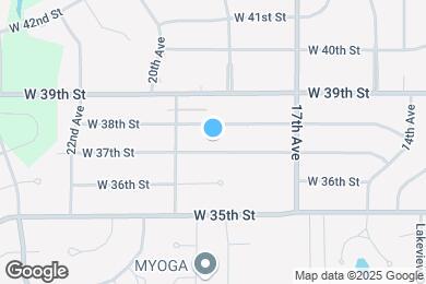 Map image of the property - 1911 W 37th St