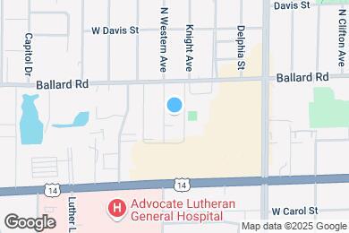 Map image of the property - 8974 N Western Ave