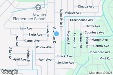 Map image of the property - 1700 Atwater Dr