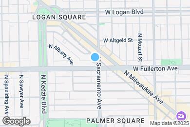 Map image of the property - 3006 W Fullerton Ave