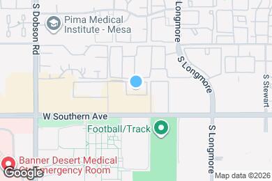 Map image of the property - 1101 S Sycamore