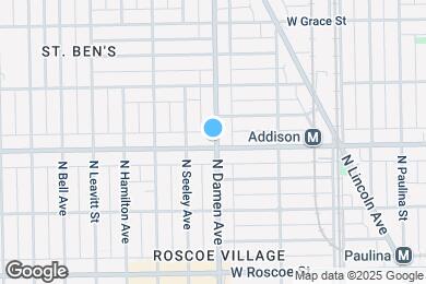 Map image of the property - 3604 N Damen Ave