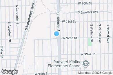 Map image of the property - 9160 S Halsted St