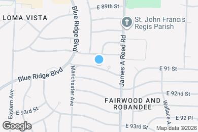 Map image of the property - 8004 E 91 St