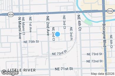 Map image of the property - 7520 NE 3rd Ave