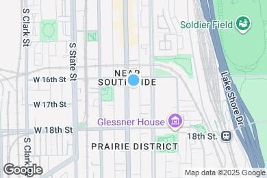 Map image of the property - 1617 S Michigan Ave