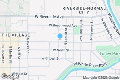 Map image of the property - 1116 W University Ave