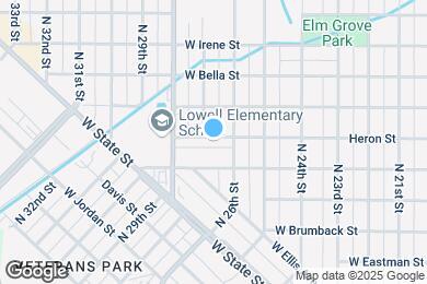 Map image of the property - 2615 W Heron St