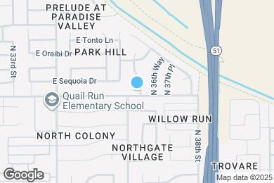 Map image of the property - 3614 E Utopia Rd