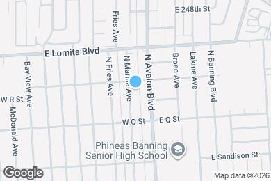 Map image of the property - 1654 N Marine Ave