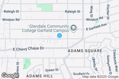Map image of the property - 1012 E Acacia Ave