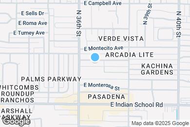 Map image of the property - 3629 E Glenrosa Ave