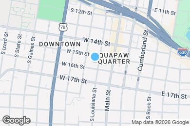 Map image of the property - 1512 S Louisiana St