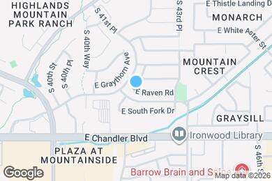 Map image of the property - 4200 E Raven Rd