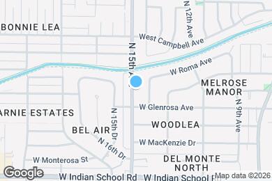 Map image of the property - 4319 N 15th Ave