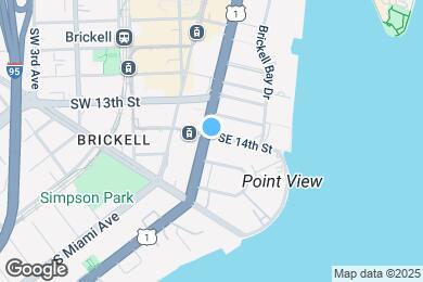 Map image of the property - 1425 Brickell Ave