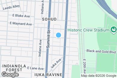 Map image of the property - 399 E Oakland Ave