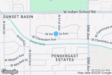 Map image of the property - 6106 W Clarendon Ave