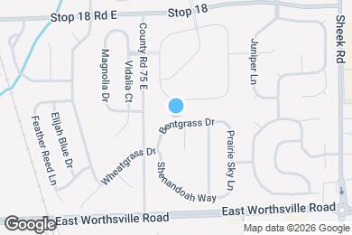 Map image of the property - 924 Bentgrass Dr