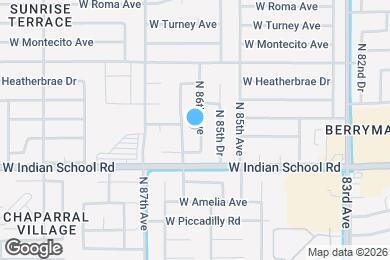 Map image of the property - 4134 N 86th Ave