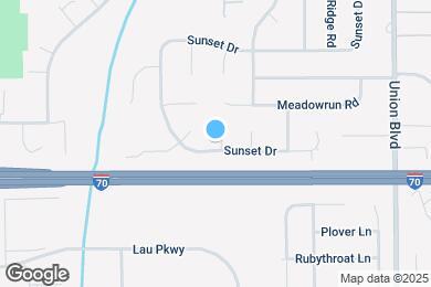Map image of the property - 1115 Sunset Drive