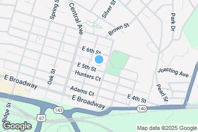 Map image of the property - 1116 E 5th St