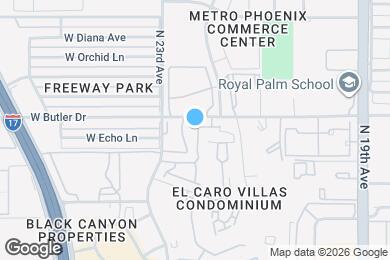 Map image of the property - 8460 N 22nd Dr