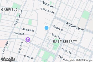 Map image of the property - 305 N Negley Ave
