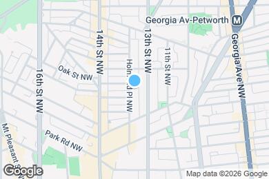 Map image of the property - 3461 Holmead Pl NW