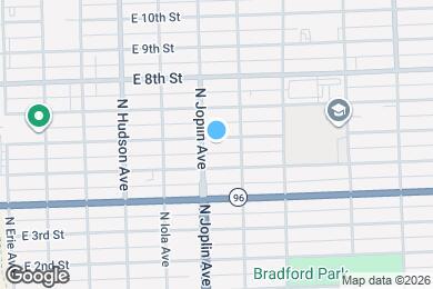 Map image of the property - 1110 E 6th St