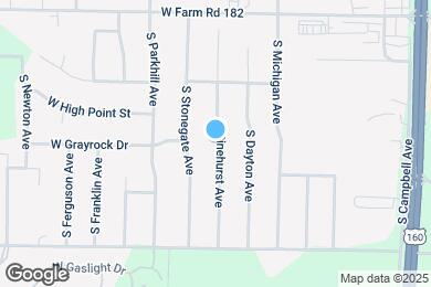 Map image of the property - 5617 S Pinehurst Ave