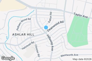 Map image of the property - 7713 Hillsway Ave