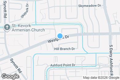 Map image of the property - 12805 Westpark Dr